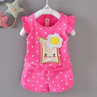 FREESHIP 50K_Bộ cotton bé gái siêu đẹp