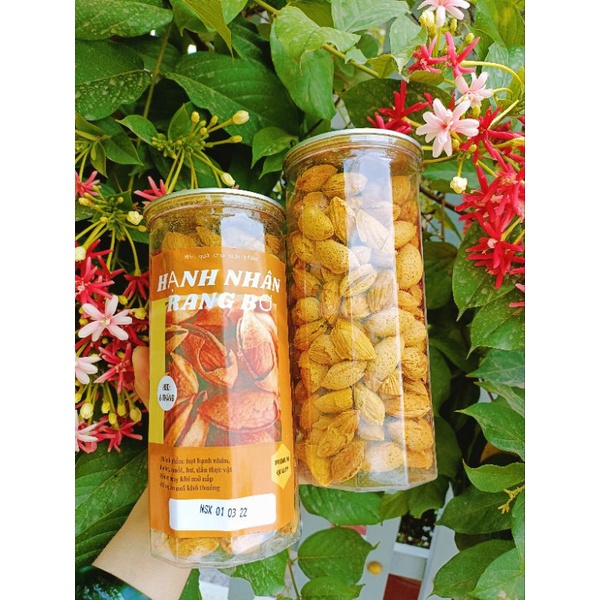 HẠNH NHÂN RANG BƠ VỎ MỎNG LON 450GR