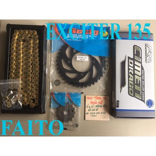Nhông Dĩa Recto Sên Faito Exciter 135 N14T-15T... D38T-39T