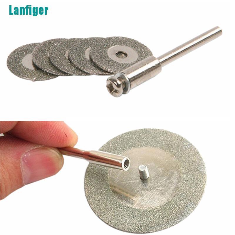 Bộ 5 Lưỡi Cắt Kim Cương 22mm Kèm 1 Trục Khoan
