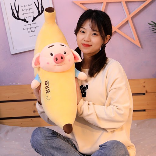 Gấu Bông Gối Ôm  Mặt Heo Cute | Gấu Bông Hama