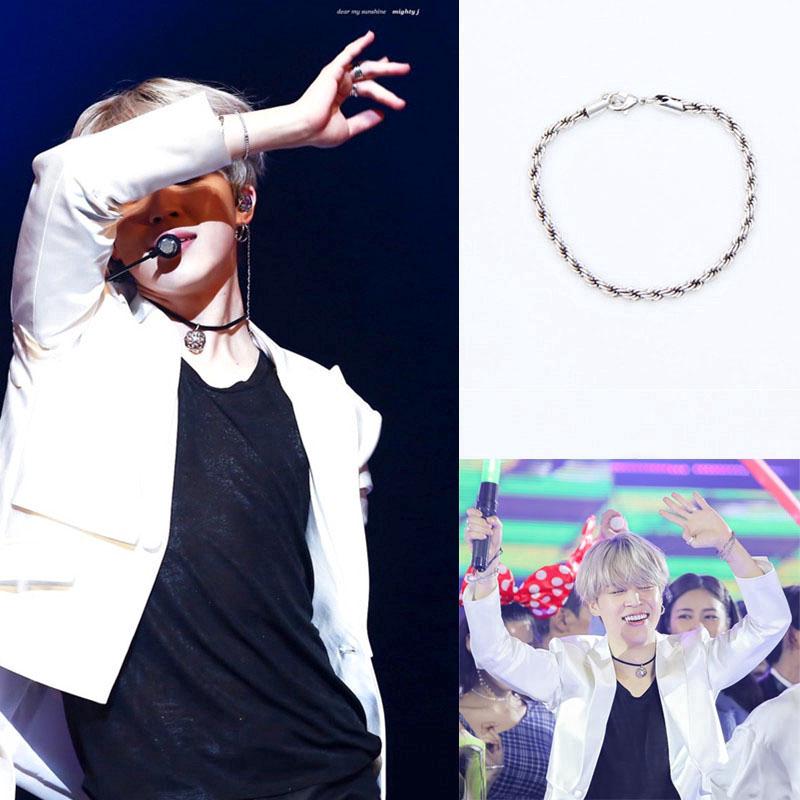 Vòng tay dây xoắn chủ đề BTS Jimin retro