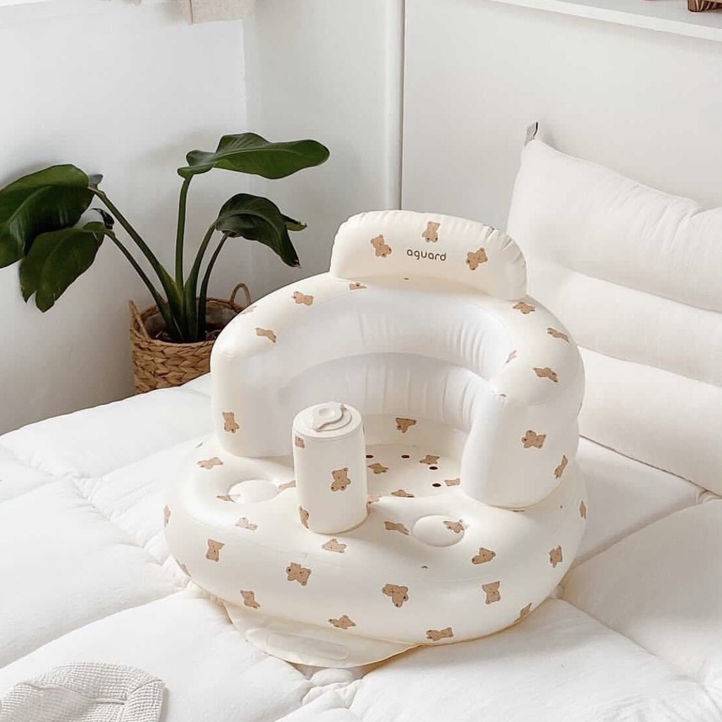Ghế Sofa Tập Ngồi Bơm Hơi Phong Cách Hàn Quốc Cho Bé