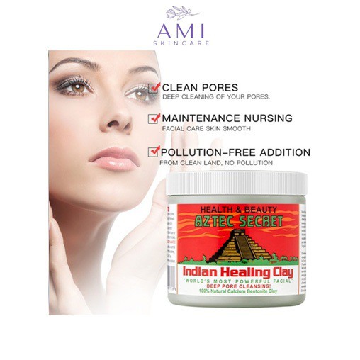 Mặt nạ giảm mụn sáng da Aztec Secret Indian Healing Clay
