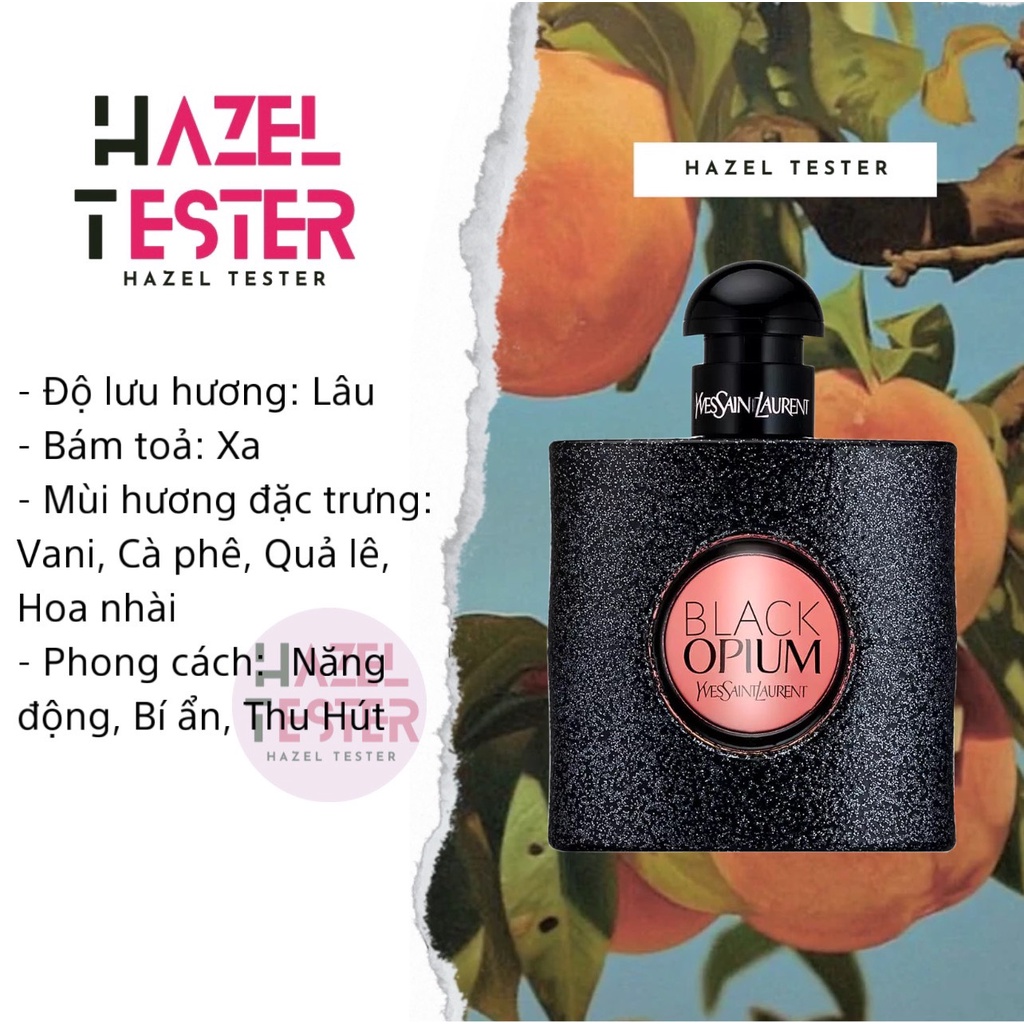 ✨ Nước hoa Nữ YSL Black Opium [ʜᴀᴢᴇʟ ᴛᴇsᴛᴇʀ]