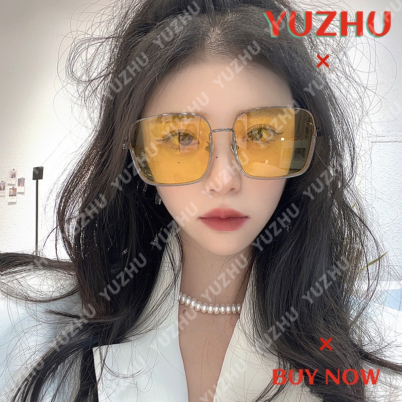 Kính Mát Gọng Vuông Cỡ Lớn Màu Kẹo Thời Trang Phong Cách Retro