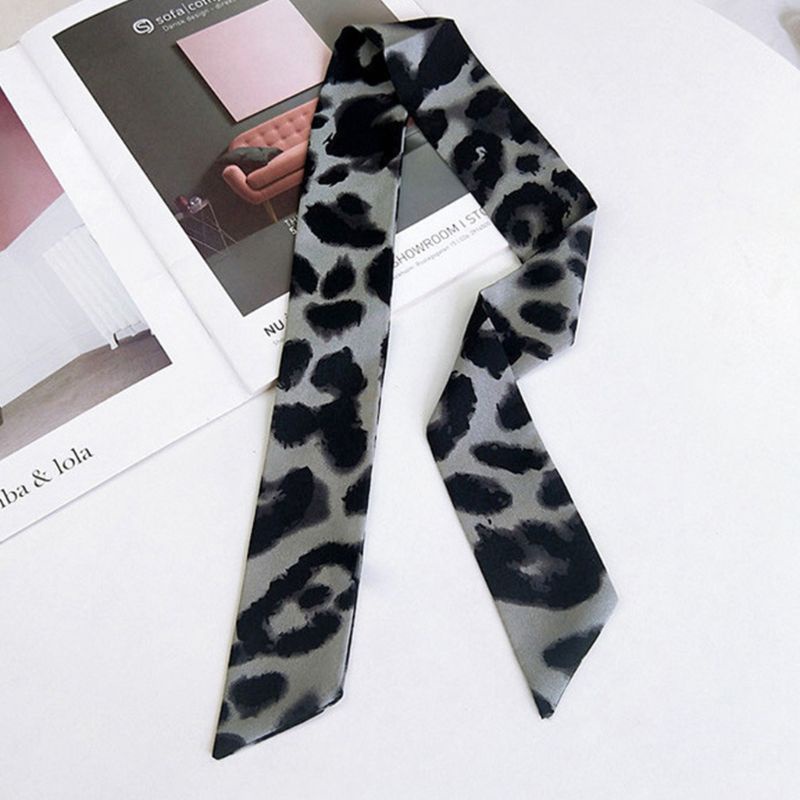 Khăn Choàng Cổ Họa Tiết Da Báo 5x90cm Dành Cho Nữ