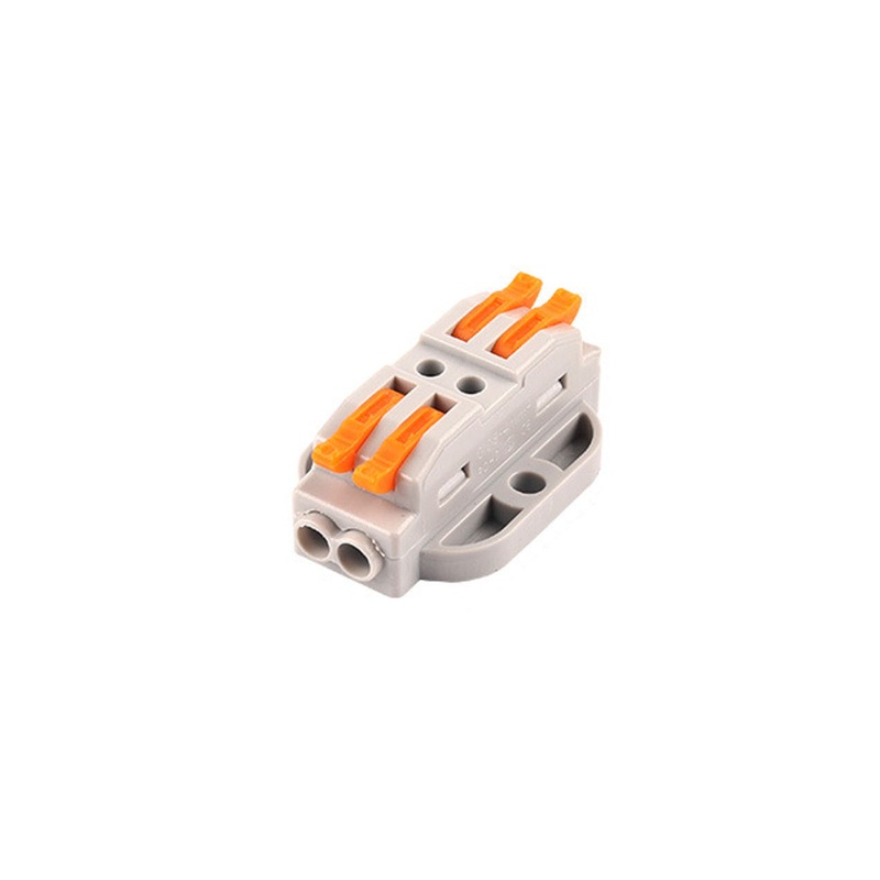 Khối Nối Dây Điện 2/3/4/5/6/8/10/12Pin AWG28-12 Màu Xám Chất Lượng Cao