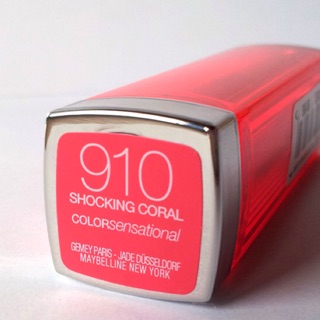 Son Maybelline Color Sensatinal Vivid 910 shocking coral