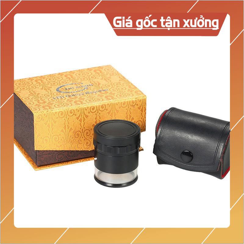 Kính Lúp 10X Có Đèn Cao Cấp K7175 Có Thước Đo  - SIÊU NÉT, SX THEO TIÊU CHUẨN ĐỨC