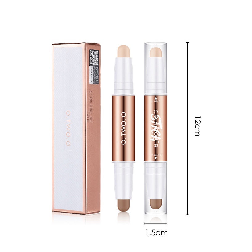 [Hàng mới về] Thỏi che khuyết điểm highlight tạo khối O.TWO.O 2 trong 1 lâu trôi tự nhiên không chứa dầu