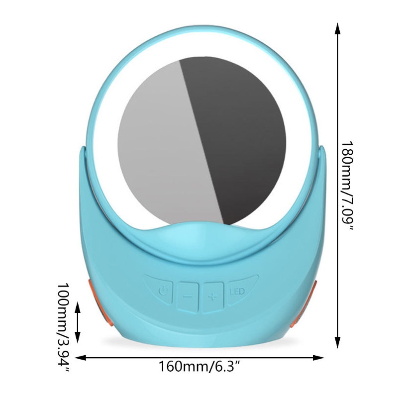 Gương Trang Điểm zzz Tích Hợp Chức Năng Sạc Không Dây Và Đài FM Rảnh Tay Cho Điện Thoại