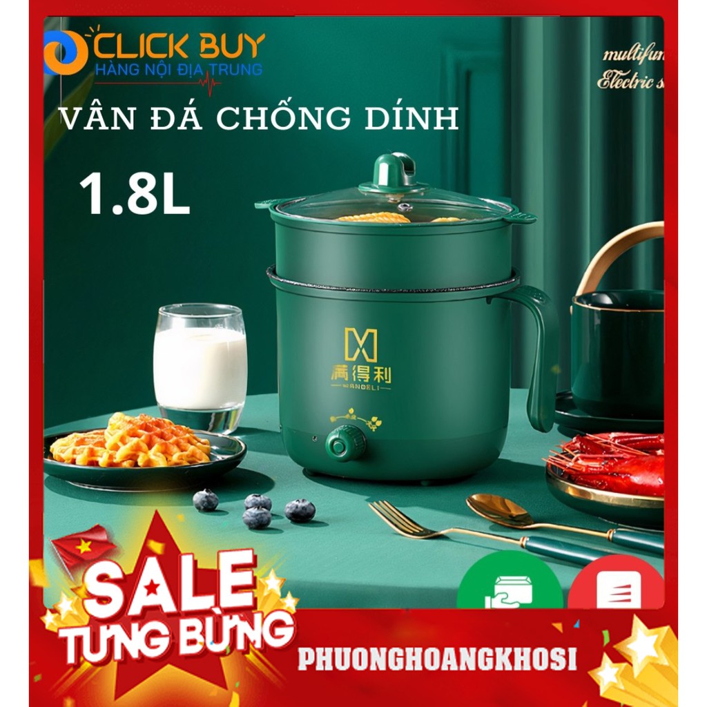 NỒI LẨU ĐIỆN MINI 2 CHẾ ĐỘ - CA NẤU MÌ SIÊU TỐC