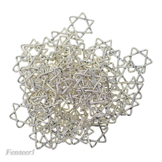 Bộ 100 Mặt Dây Chuyền Hình Ngôi Sao Phong Cách Vintage