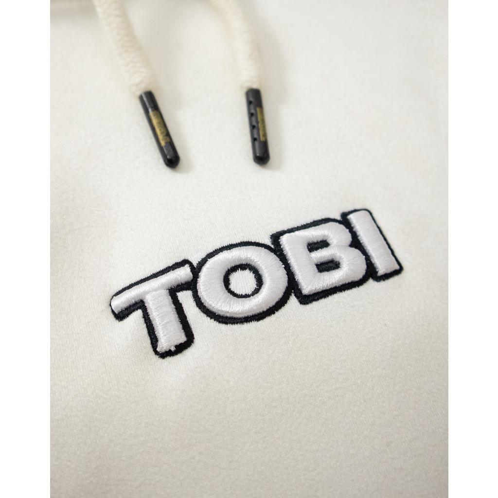 Áo hoodie da lộn TOBI