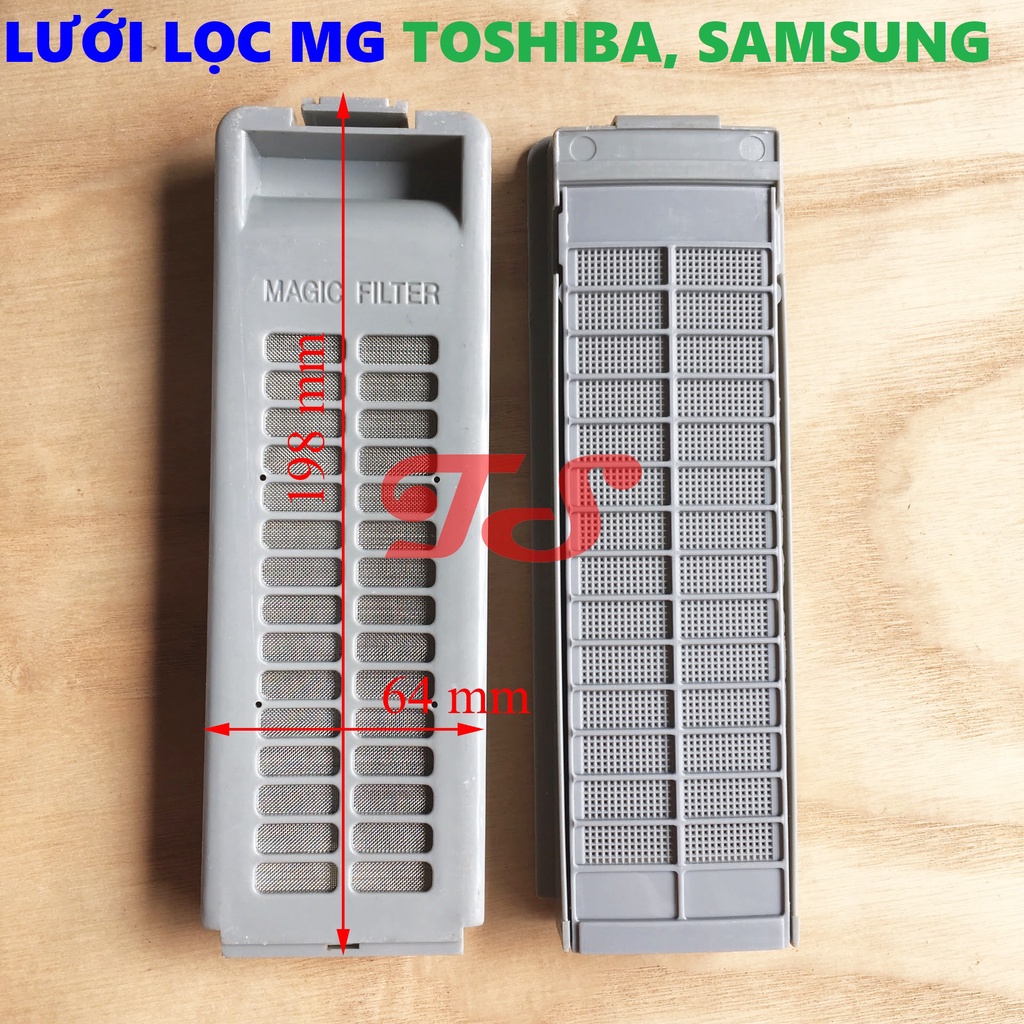 Túi lọc rác máy giặt Toshiba, Samsung 64x198mm - lưới lọc rác máy giặt Samsung, Toshiba