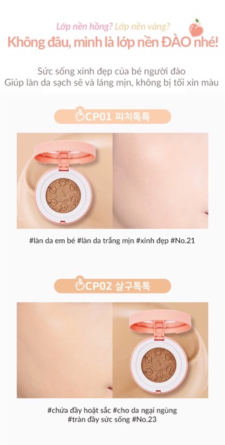 [Chính hãng] Phấn Nước Che Phủ Cao,Bền Màu Cả Ngày BLACK ROUGE Peach cover velvet cushion | BigBuy360 - bigbuy360.vn