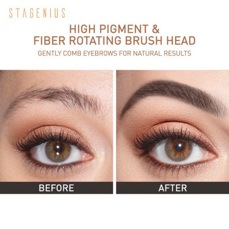 Bút Kẻ Lông Mày STAGENIUS Chì kẻ mày 2 Đầu Chống Nước Lâu Trôi 0.16g LCKM1 | BigBuy360 - bigbuy360.vn