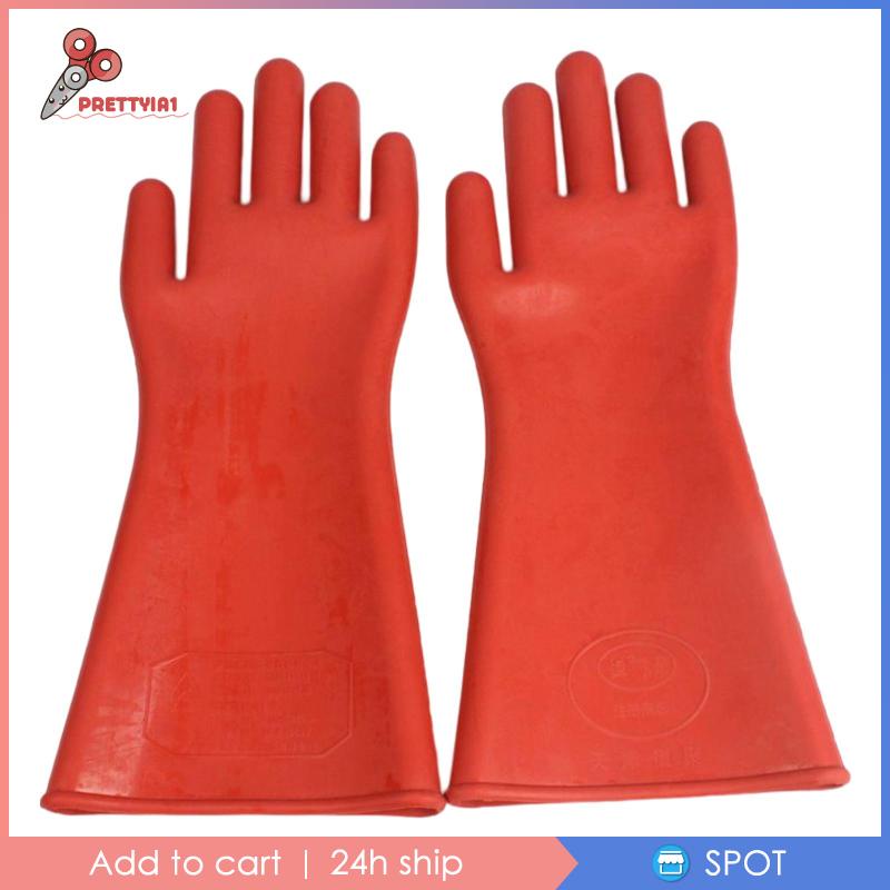 Găng Tay Cao Su Cách Điện Chống Nước Prettyia1 Cho Nam Nữ