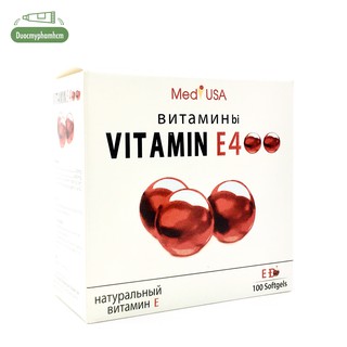 Viên uống vitamin e 400 đỏ nga, ngăn ngừa lão hóa da, mờ thâm nám - ảnh sản phẩm 2