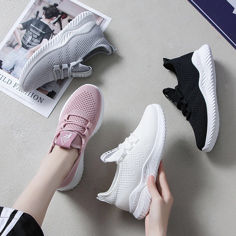 Giày Chạy Bộ Tập Thể Dục Thể Thao Nữ, Giầy Sneaker Siêu Nhẹ Thời Trang Hàn Quốc mã fashion