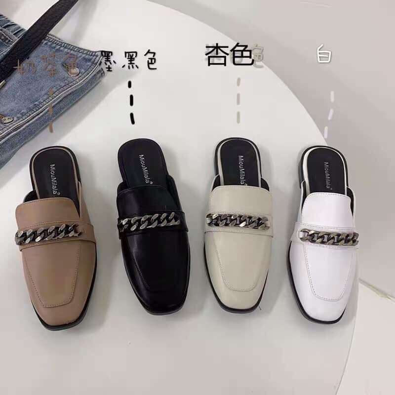 Giày sục vintaga khoá xích BIG SIZE