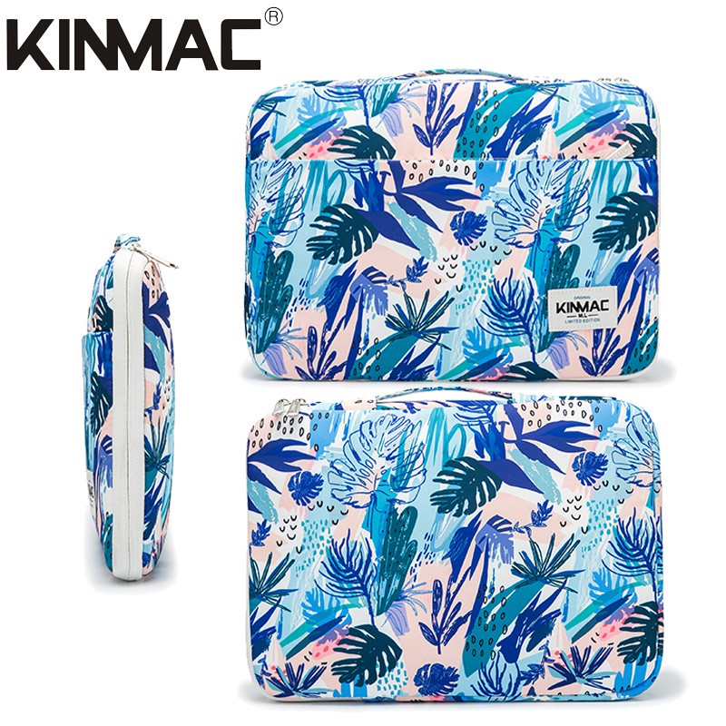 Túi chống sốc máy tính xách tay KINMAC 360. 12-13-14-15inch Màu lá Blue