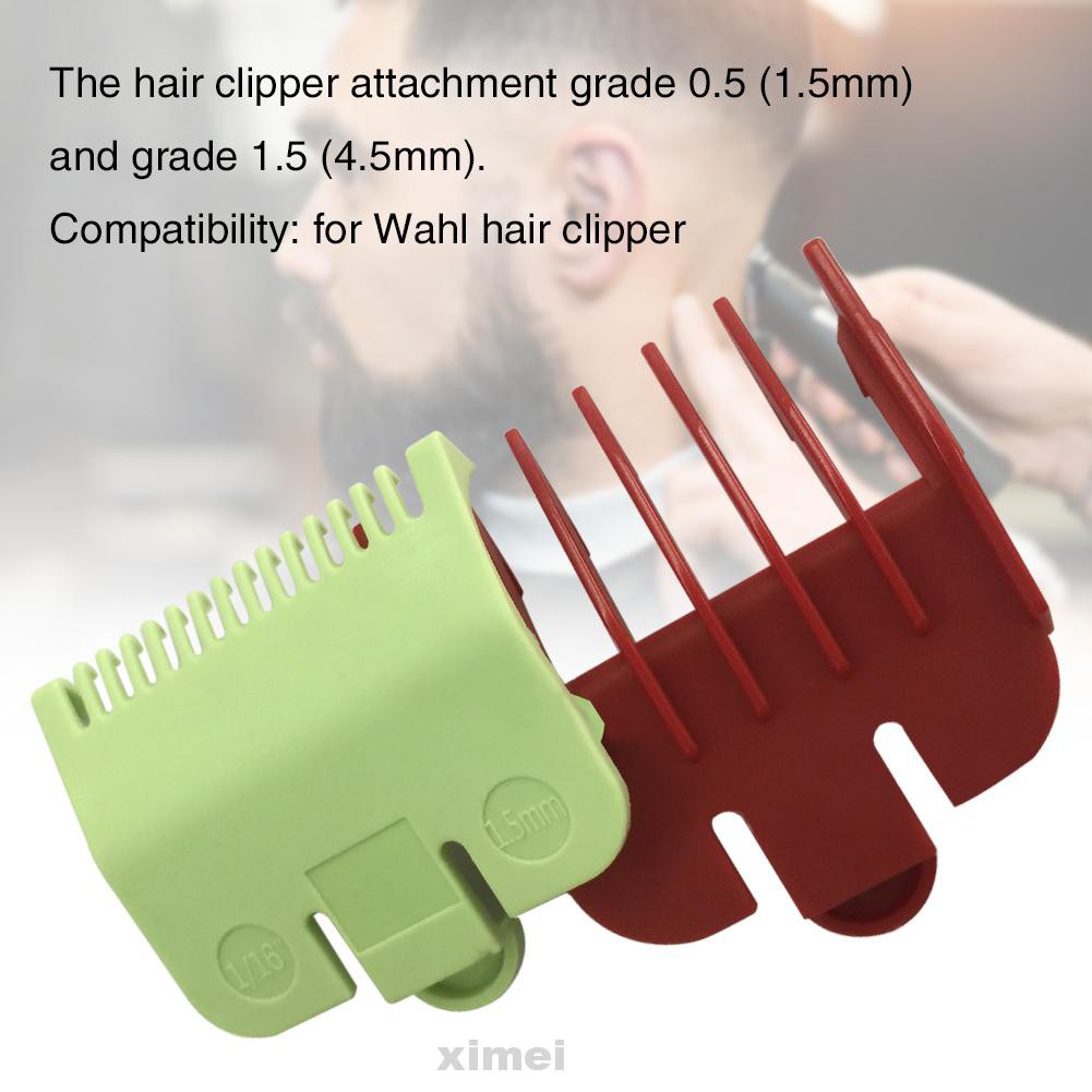 (Hàng Mới Về) Bộ 2 Lược Cắt Tóc Mini Chuyên Nghiệp 1.5mm 4.5mm Cho Wahl