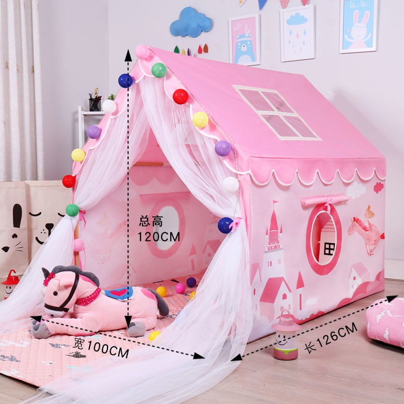 Lều dành cho trẻ em Yizhi trong nhà Công chúa bé gái búp bê ngủ Lâu đài nhỏ Ngôi ngoại cỡ trò chơi <