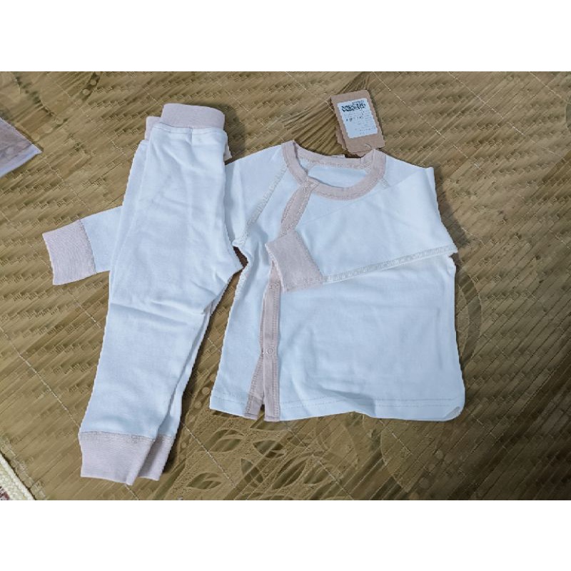 Quần áo trẻ em 💖FREESHIP💖 Bộ quần áo thu đông dài tay cotton hữu cơ tự nhiên 100% cotton organic cho bé 0-2 tuổi