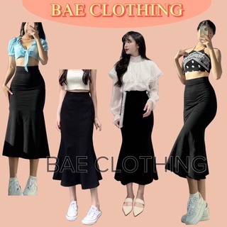 Chân váy loe dài Đuôi Cá form tôn dáng ôm trọn vòng 3 chất vải thun bozip style ullzang