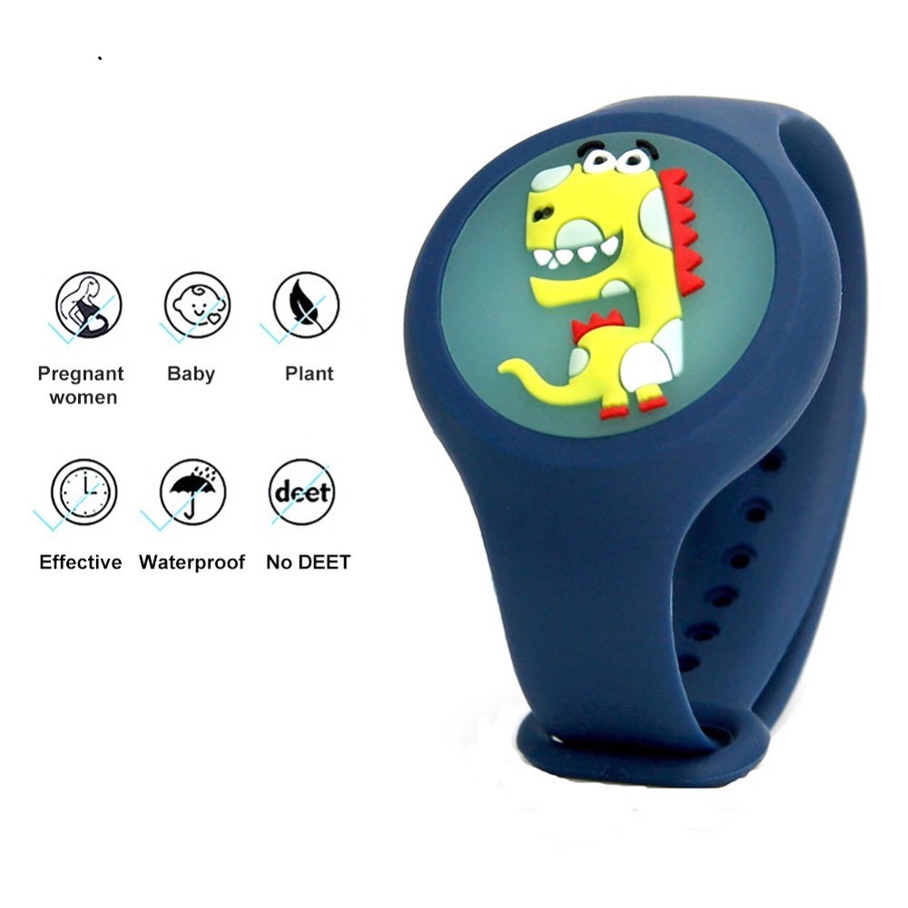 Vòng tay chống muỗi bằng tinh dầu có thể xoay được kiểu dáng hoạt hình