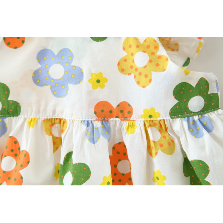 Size 7kg - 17kg - Set váy đầm cho bé gái họa tiết bông hoa xinh xắn