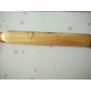 Cây cán bột bằng gỗ tự nhiên loại trung 39cm