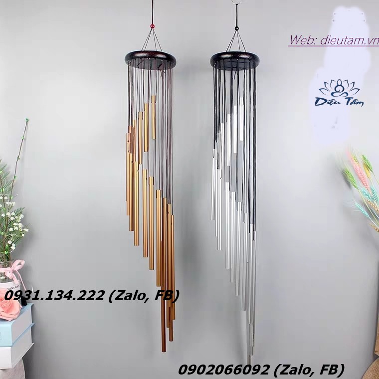 Chuông gió phong thủy 18 thanh may mắn