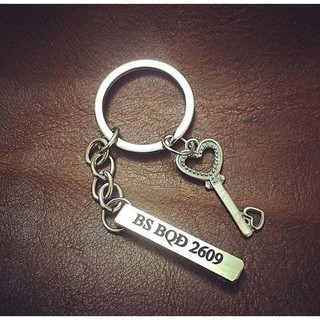 Móc Khóa Khắc Tên Kèm Charm