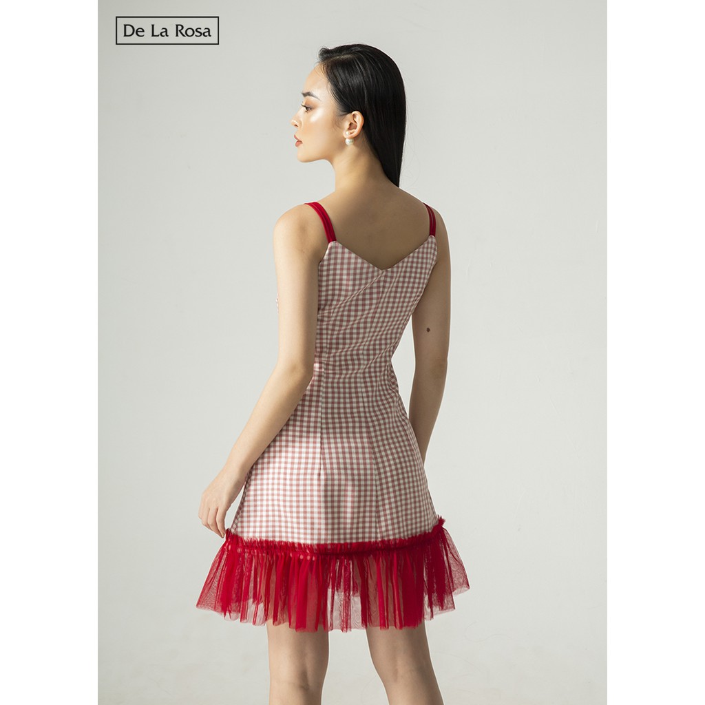 Đầm váy caro hai dây tùng lưới - De La Rosa | BigBuy360 - bigbuy360.vn