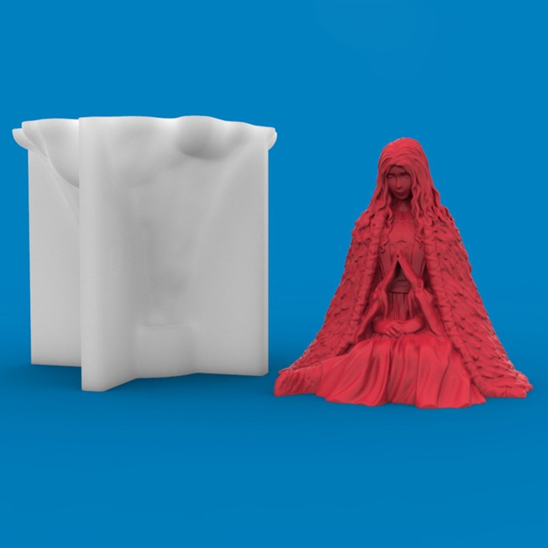 Khuôn Làm Đồ Trang Trí Thủ Công Hình Phù Thủy Tuyết 3D Bằng Nhựa Resin Epoxy Để Bàn Trang Trí Nhà Cửa