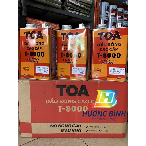 Dầu bóng cao cấp TOA T-8000 (lon 850ml)