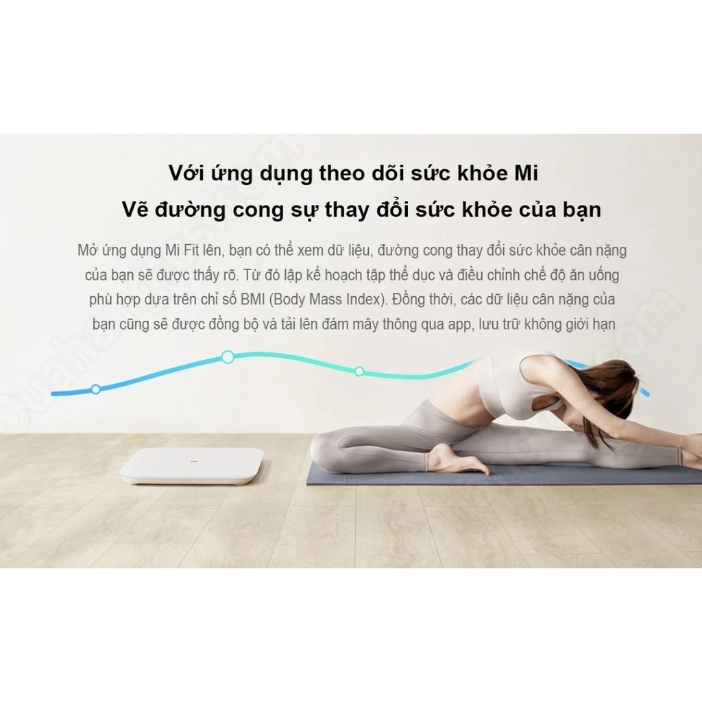 Cân Điện Tử Thông Minh Bluetooth Xiaomi Smart Scale Gen 2 – Bác Sĩ Gia Đình, Trợ Lý Sức Khỏe - Hàng Chính Hãng