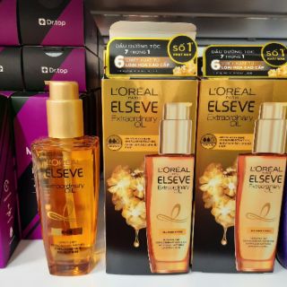 Dưỡng tóc Loreal tinh chất hương hoa cao cấp - L'Oreal Elvital Extraordinary Oil chai thủy tinh