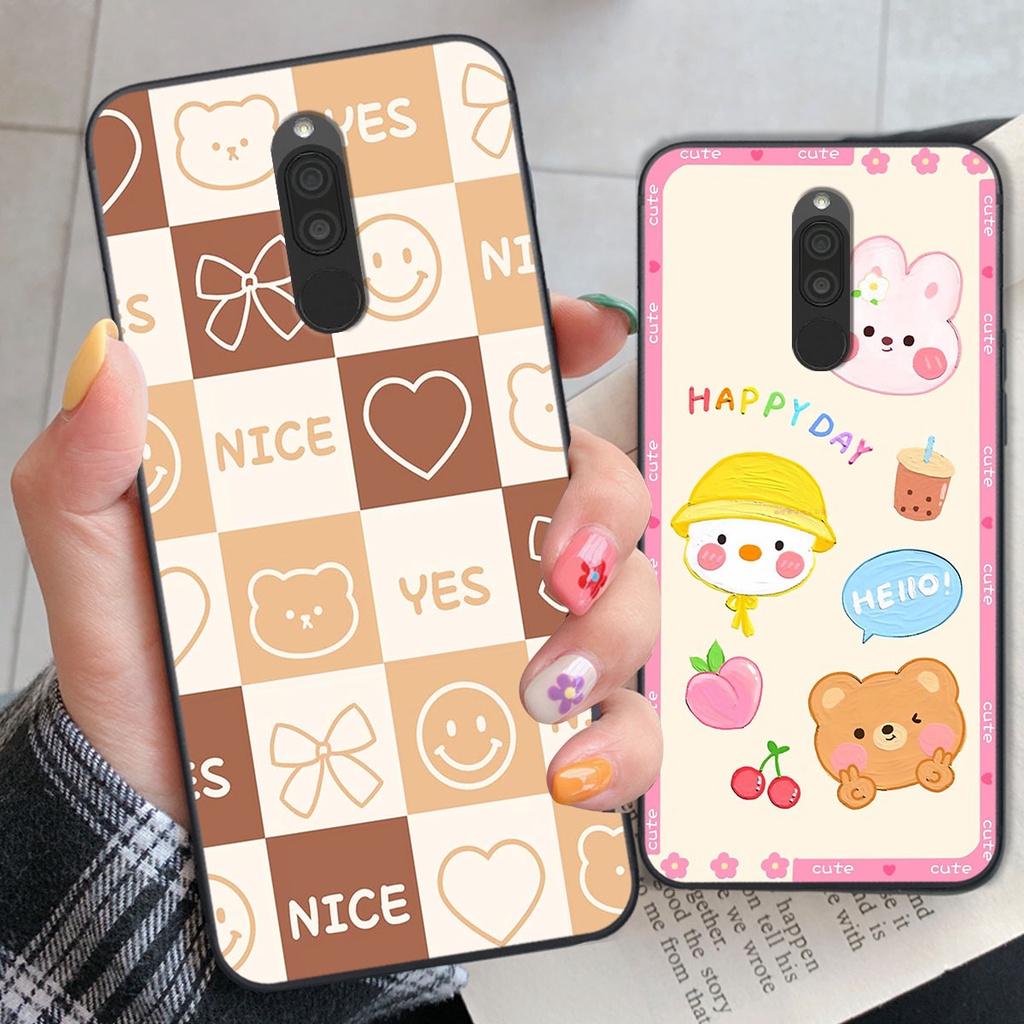 Ốp lưng Xiaomi REDMI 8 happy day, gấu bear dễ thương - BỀN - ĐẸP -BAO GIÁ TOÀN THỊ TRƯỜNG