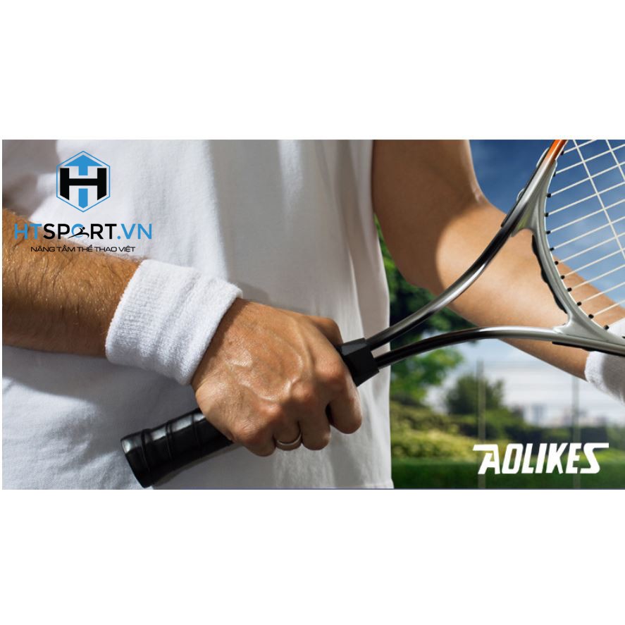 Băng Tay Chặn Mồ Hôi Quấn Bảo Vệ Cổ Tay Aolikes AL0230 Chính Hãng Thể Thao Tập Gym Tennis Cầu Lông Thấm Mồ Hôi (1 Chiếc)