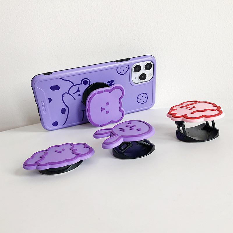 New Cute G-dragon Daisy Enhypen Boy and Girl Animals Basketball Jersey Silicone Phone Stand Smartphones Air Bag Expanding Fold Pocket Socket Desktop Stand Bracket Phone Stand Holder Dây điện thoại di động