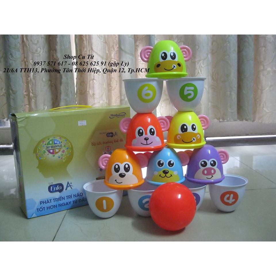 BỘ CỐC BOWLING HÌNH THÚ ENFA A+
