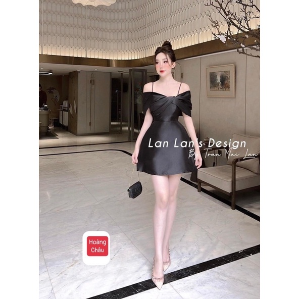 Váy hai dây tacta hình nơ