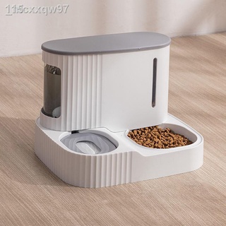Khay đựng thức ăn và nước cho thú cưng, máy lọc tích hợp