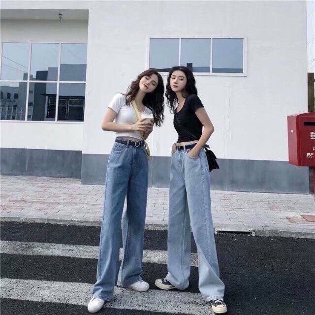 [RẺ VÔ ĐỊCH] Quần Jeans Ống Rộng Cao Cấp