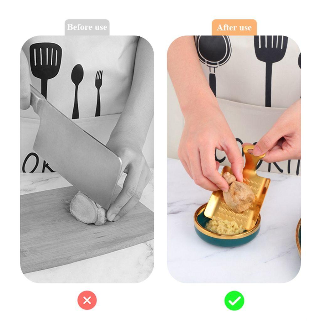 Lloyd Dụng Cụ Nghiền Gừng Bằng Thép Không Gỉ Hai Chiều Chất Lượng Cao