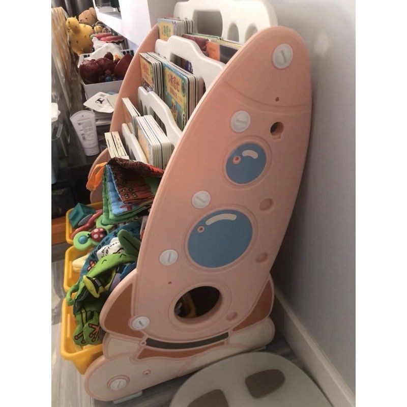 Giá để sách kèm ngăn để đồ chơi thông minh cho bé